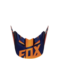 Fox Mx16 V1 Helm Visier-Race [Org/Blu]