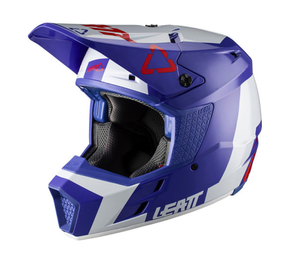 Leatt Motocross Helm GPX 3.5 blau weiss rot