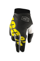 100% Handschuhe Itrack Schwarz-Gelb Größe S