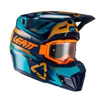 Leatt Helm inkl. Brille 7.5 V21.3 blau-gelb