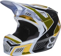 Fox V3 Rs Mirer Helm, [weiss/schwarz]