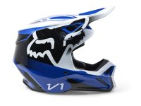 Fox V1 Leed Motocross Helm Dot/Ece blau