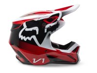 Fox V1 Leed Motocross Helm Dot/Ece neon rot