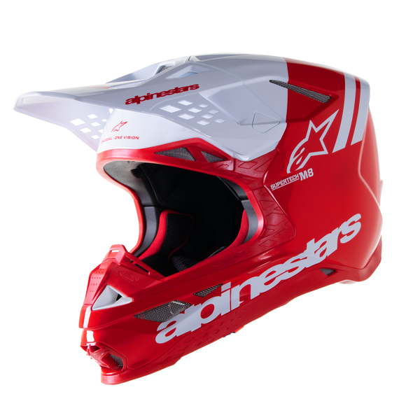 Alpinestars Motocross Helm Sm 8 Rad2 Rd/W Gl