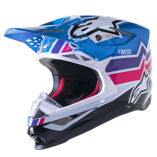 Alpinestars Motocross Helm Sm 10 Tld23 blau