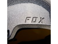 Fox  Yth Flight Helm Silver Metal, Ce