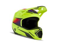 Fox V1 Flora Motocross Helm gelb