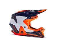Fox V3 Revise Motocross Helm Nvy/Org