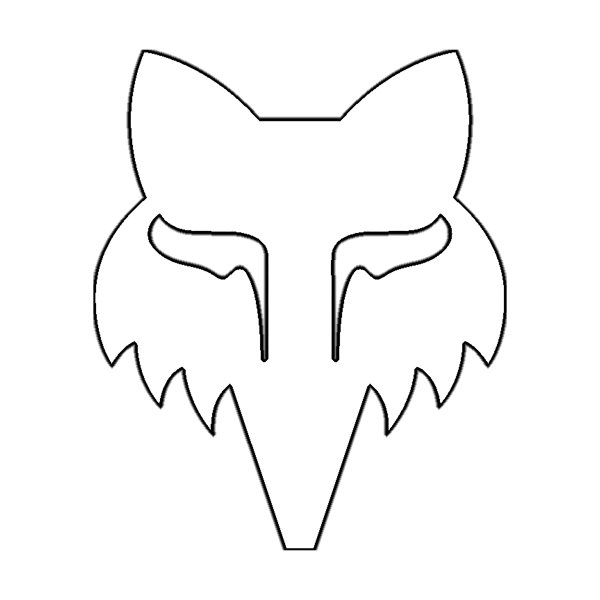 Fox Aufkleber 4" - Die Cut Vinyl Wht