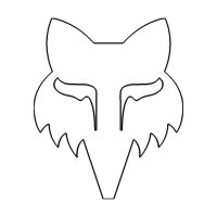 Fox Aufkleber 4" - Die Cut Vinyl Wht