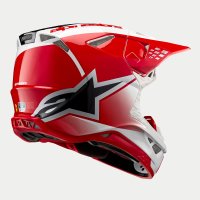Alpinestars Motocross Helm Sm10 Unit Rd/W