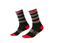 Oneal Mtb Performance Sock Stripe schwarz/grau/rot