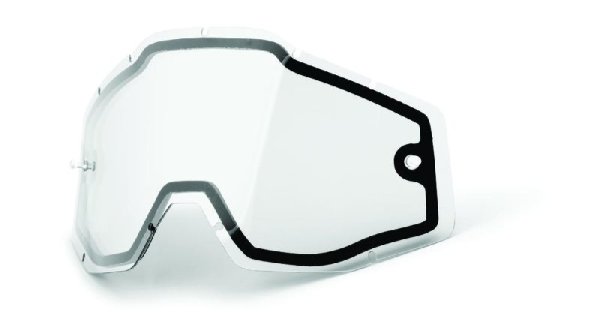 100% Ersatzglas Racecraft & Mx Brille Accuri Doppelglas Klar