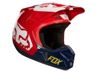 Fox Helm V2 Preme Navy/Rot