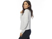 Fox Top Striped Out Ls Thermal Crop  M