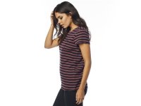 Fox Top Striped Out Ss Crew  L